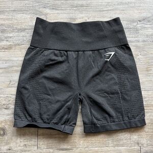 Gymshark Vital Shorts Small Black Workout Gymwear Biker Shorts